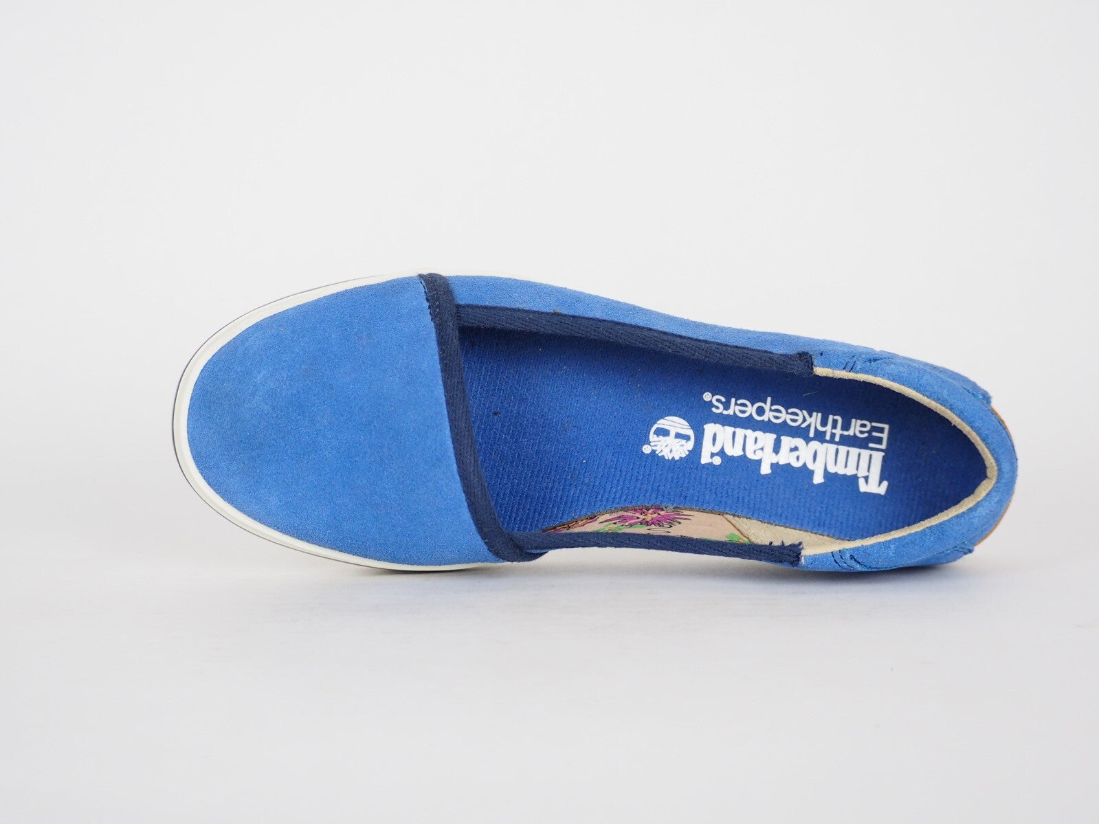 Womens Timberland EK Casco Bay 8829A Blue Leather Slip On Trainers