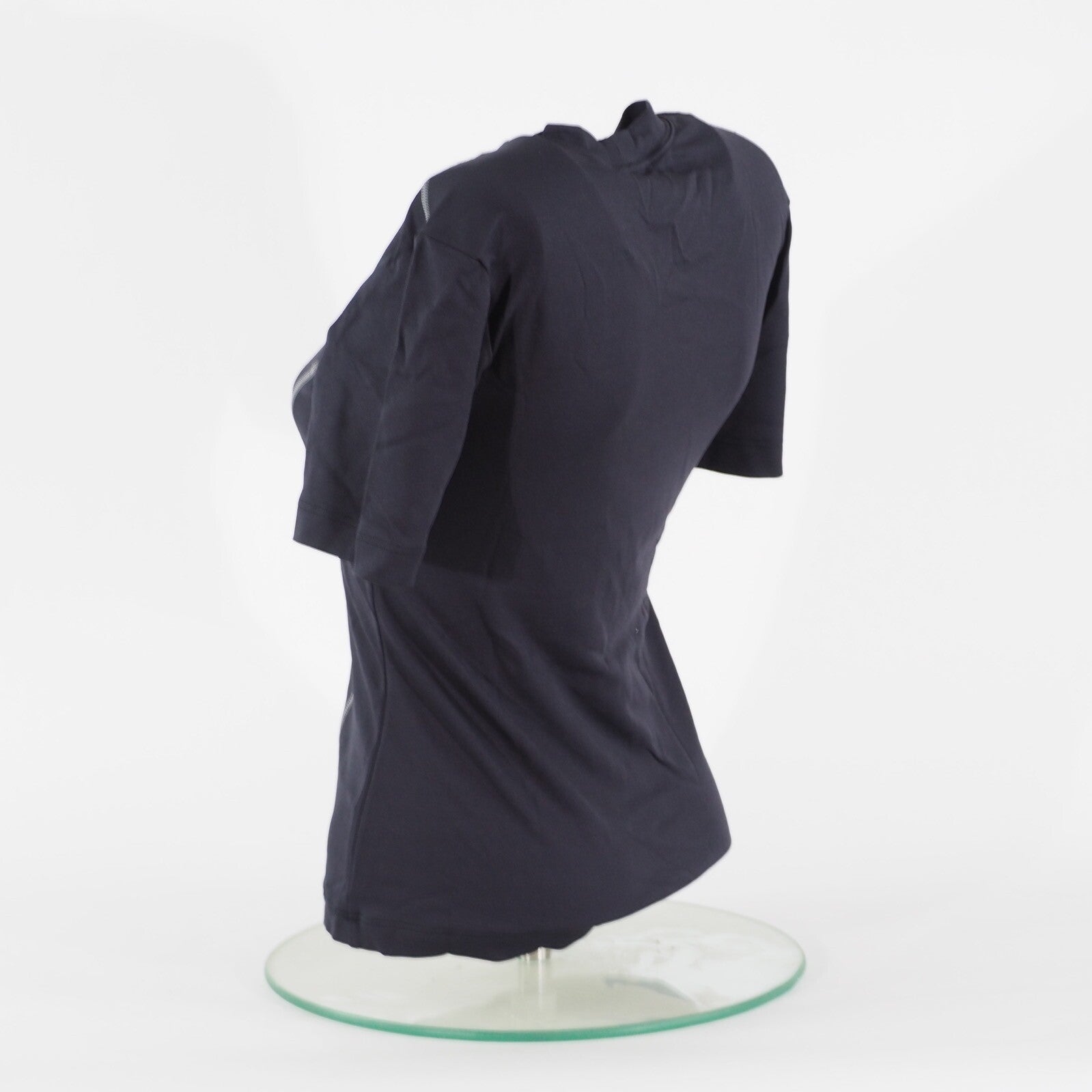 Womens Jack Wolfskin Short Sleeve Drybase Black Round Neck Stretch T-Shirt