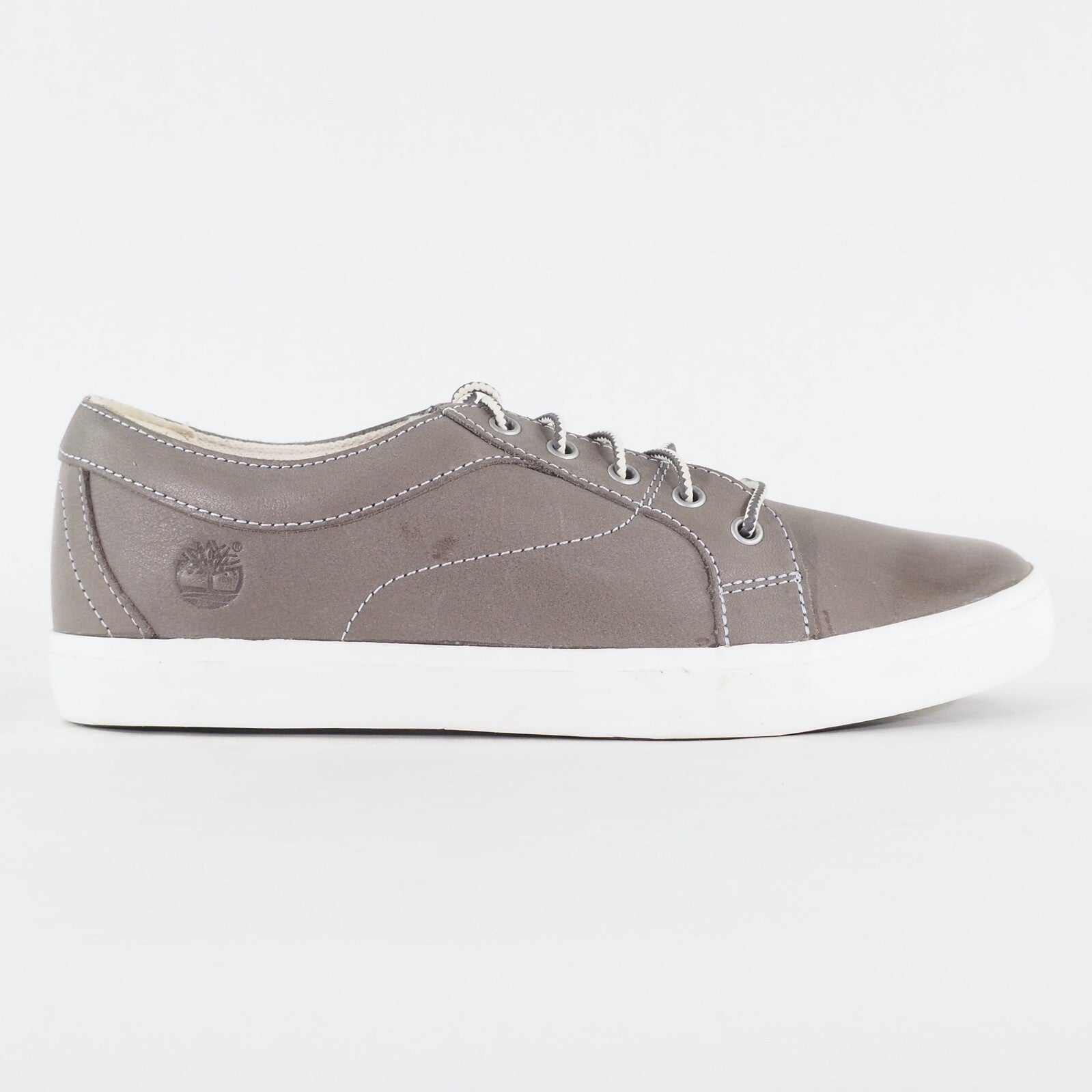 Womens Timberland Brattleboro A15ST Medium Grey Leather Low Lace Up Casual Shoes