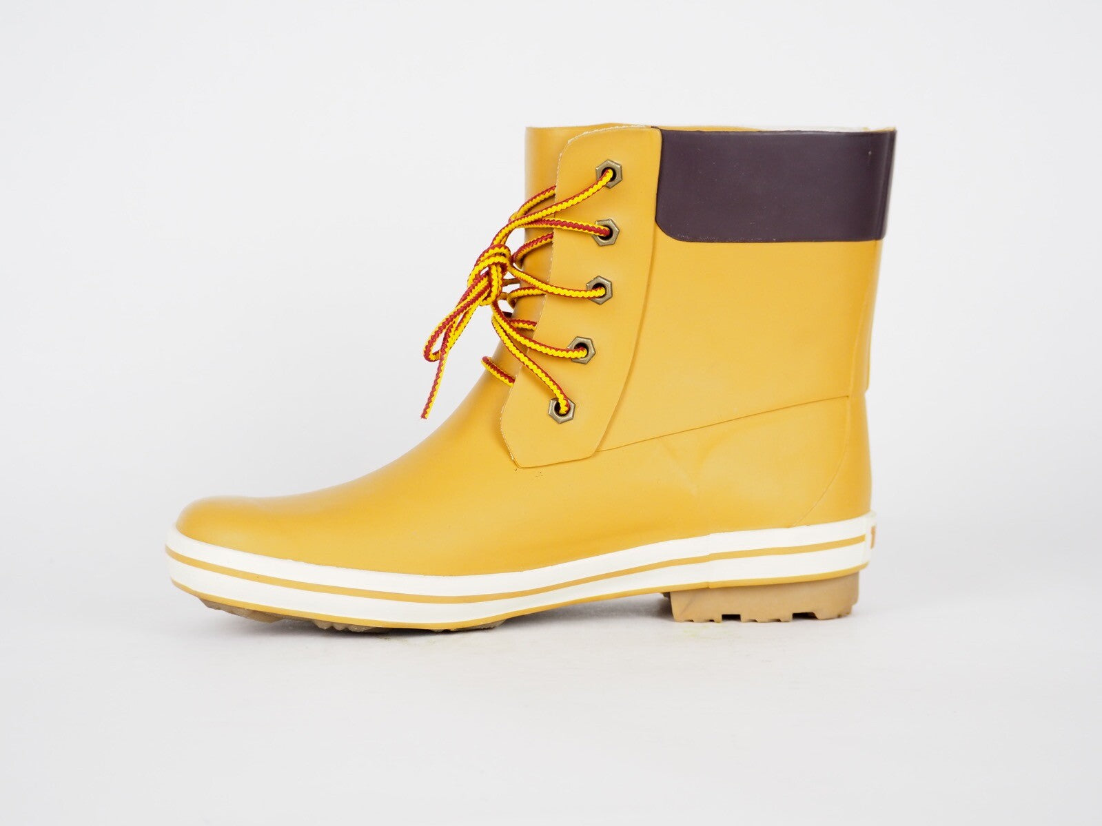 Boys Girls Timberland Classic Rain 89912 Yellow Wellingtons Lace Up Rain Wellies