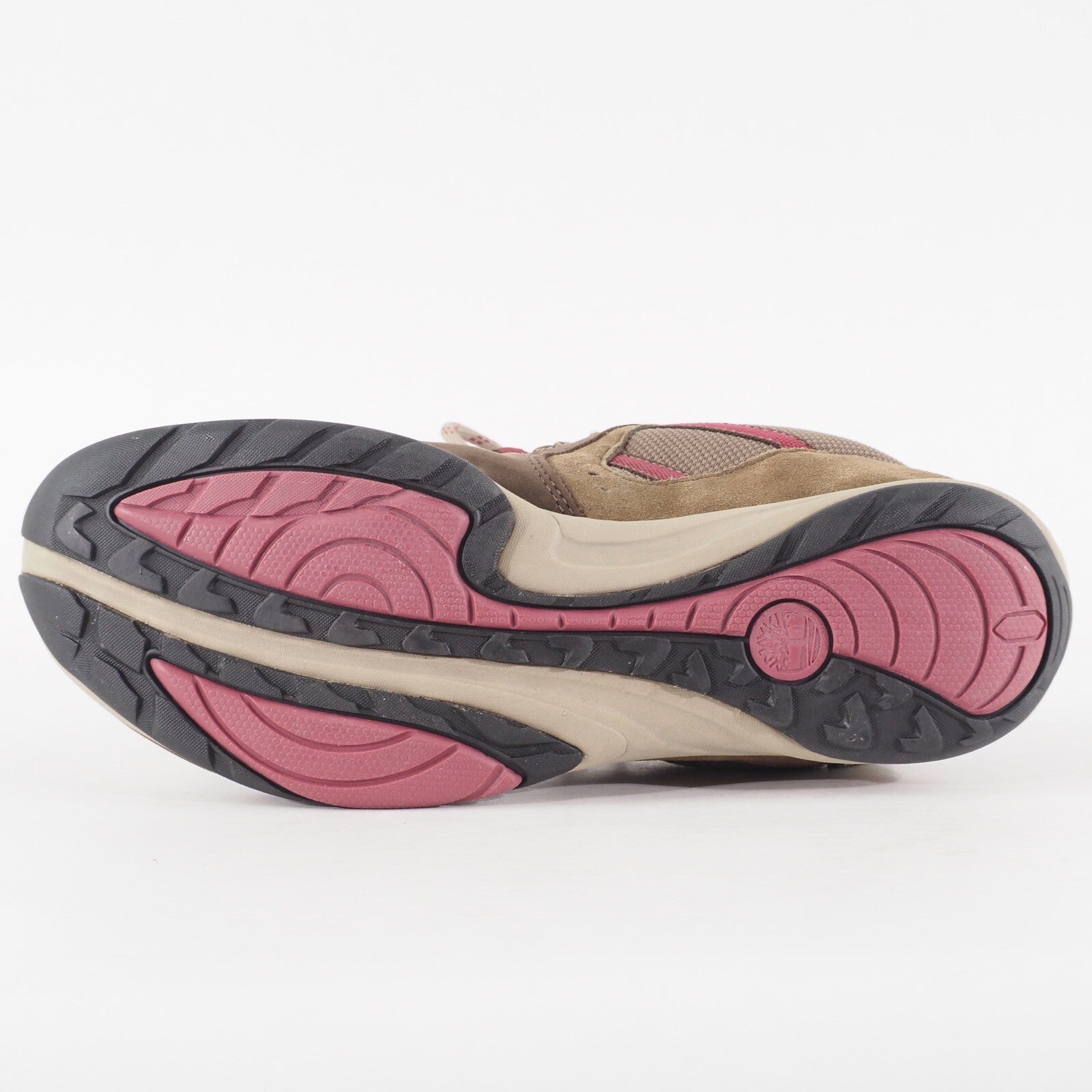 Womens Timberland Lincoln Peak 9007A Medium Brown Leather Lace Up Walking Shoes