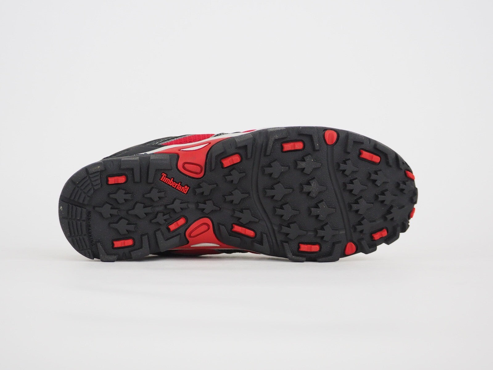 Juniors Timberland Hypertrail 58911 Black Leather Lace Up Walking Hiking Shoes