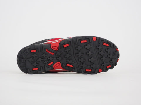 Juniors Timberland Hypertrail 58911 Black Leather Lace Up Walking Hiking Shoes