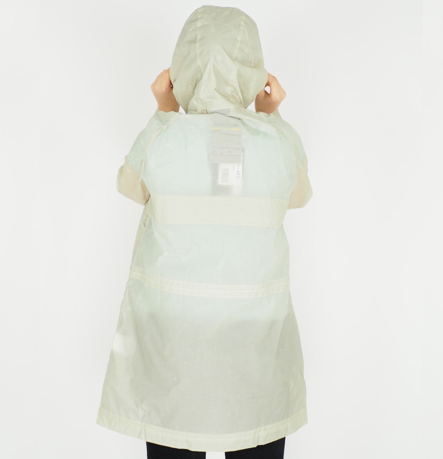 Womens Jack Wolfskin Tecnic 1305541 Dusty Grey Zip Up Windproof Hooded Parka