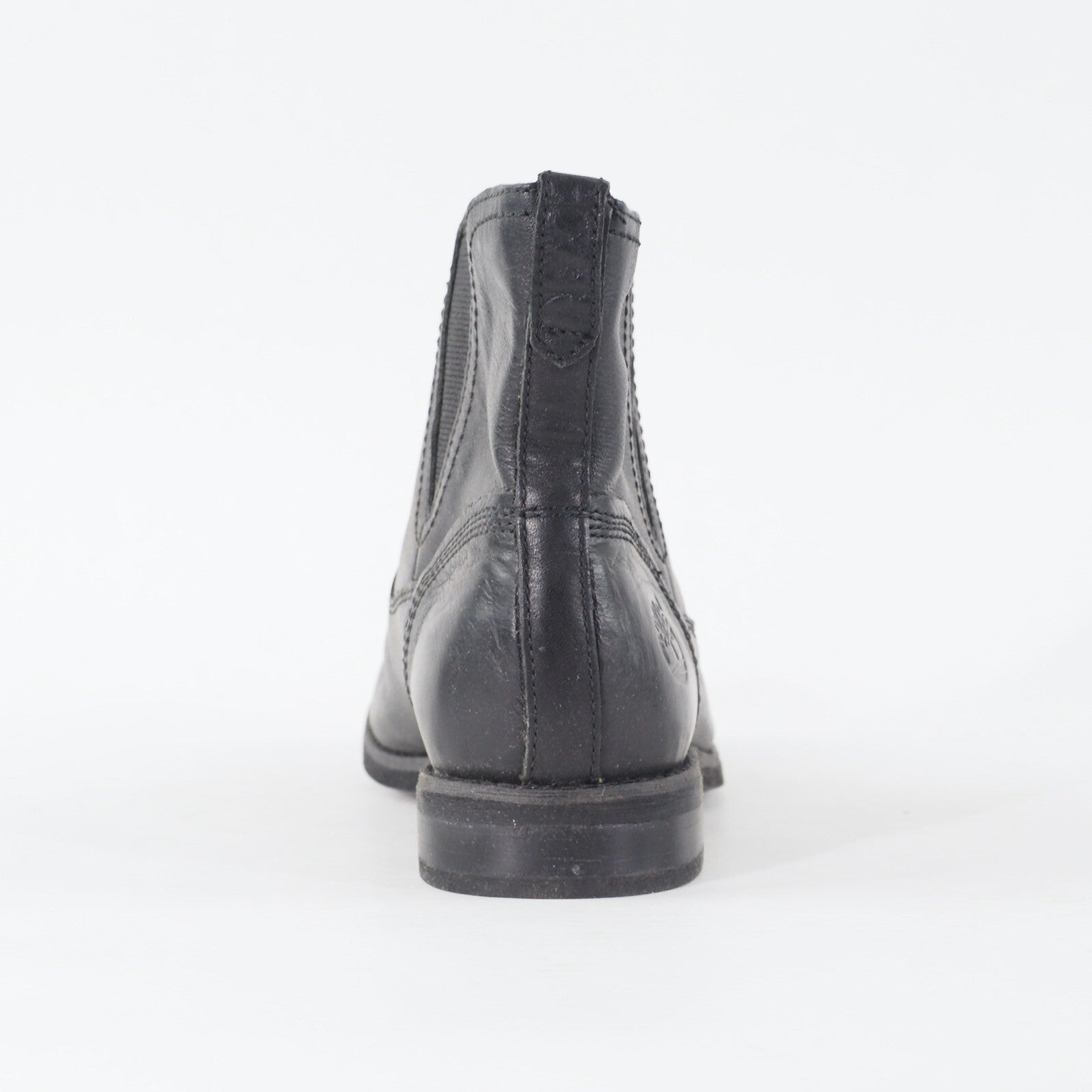 Womens Timberland EK Savin Hill 8669A Black Leather Pull On Casual Chelsea Boots