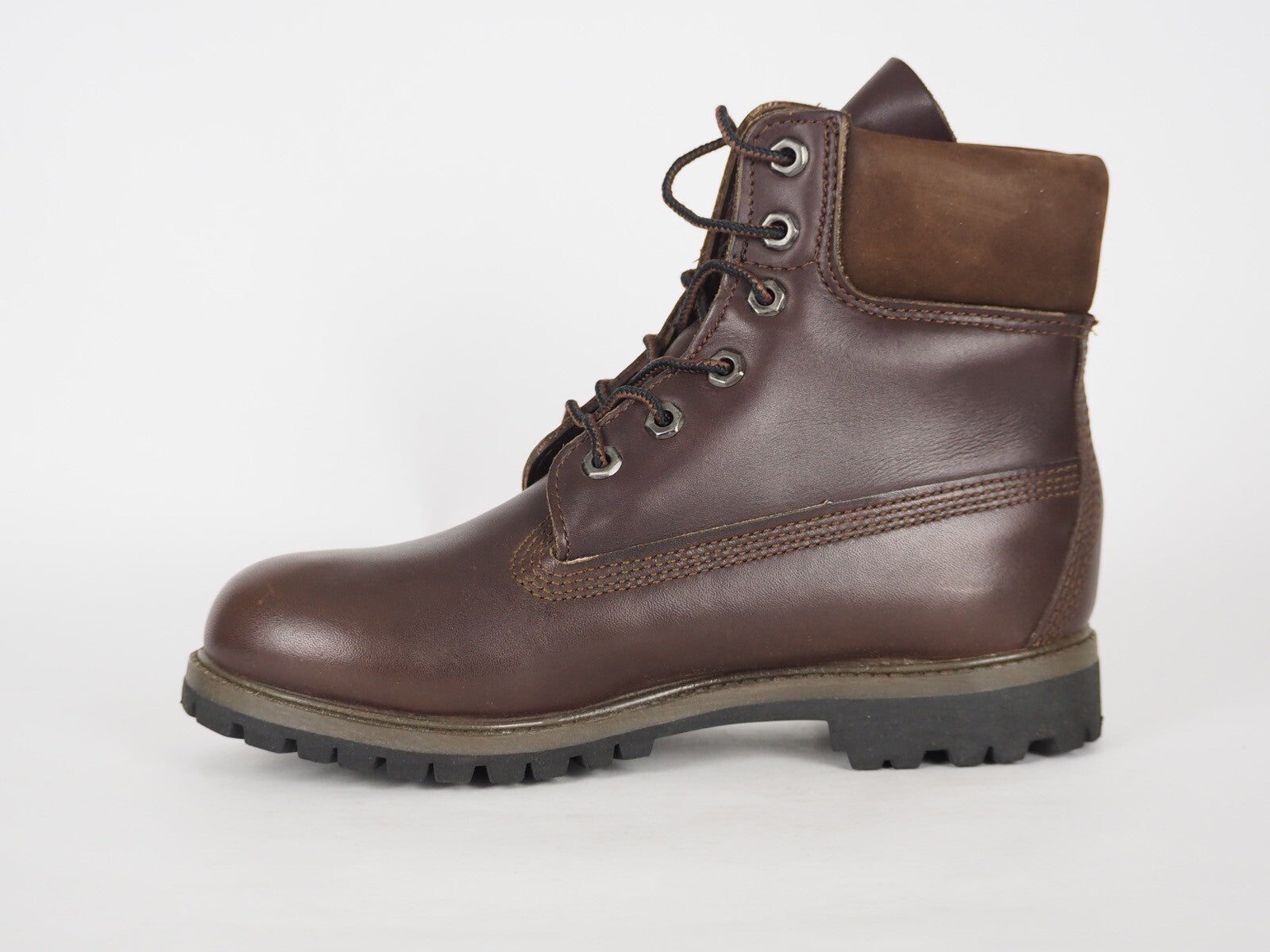 Womens Timberland 6 In Premium 20309 Dark Brown Leather Lace Up Chukka Boots
