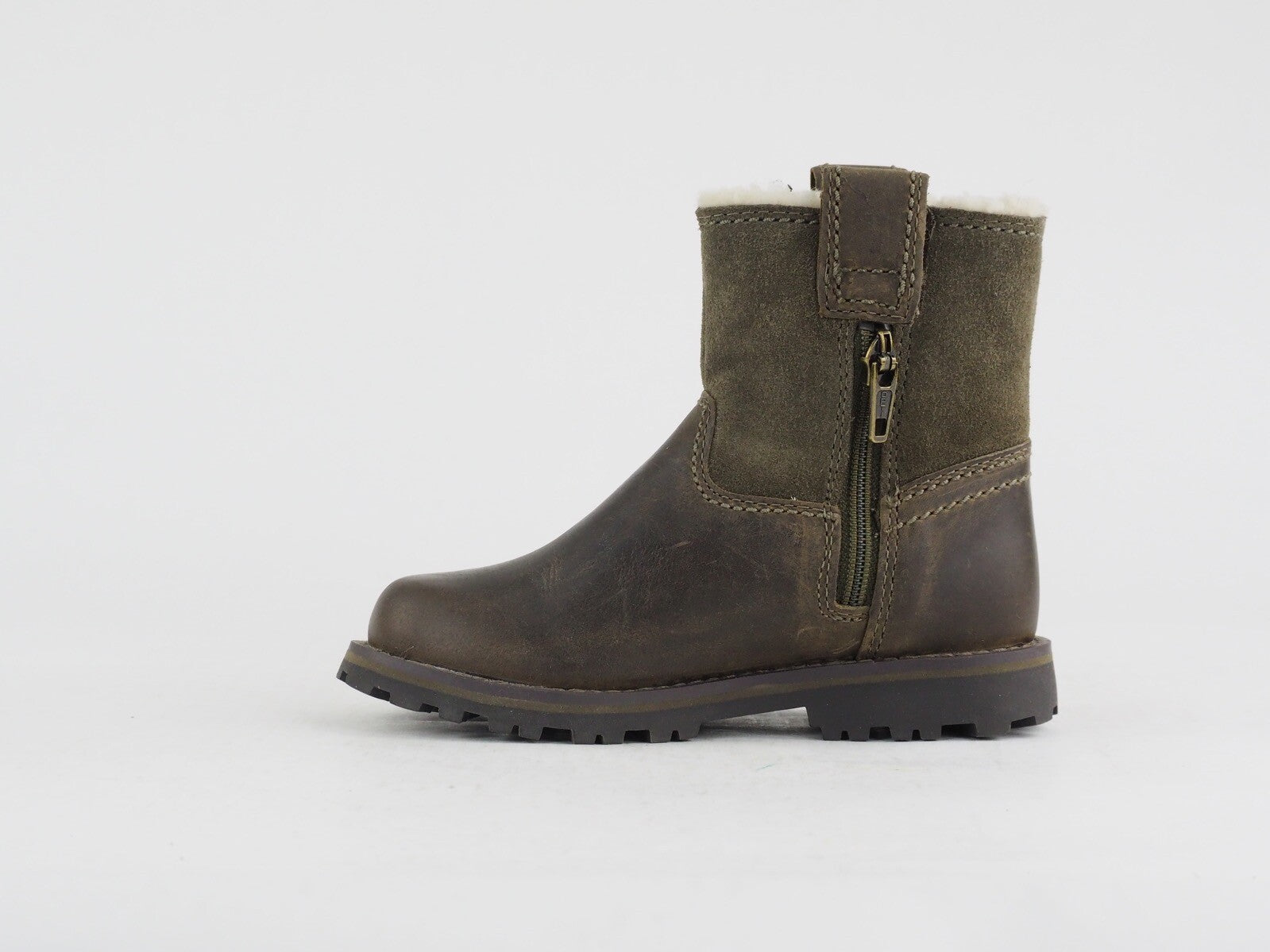 Toddlers Timberland Chestnut Ridge A1BSC Dark Brown Leather Warm Winter Boots
