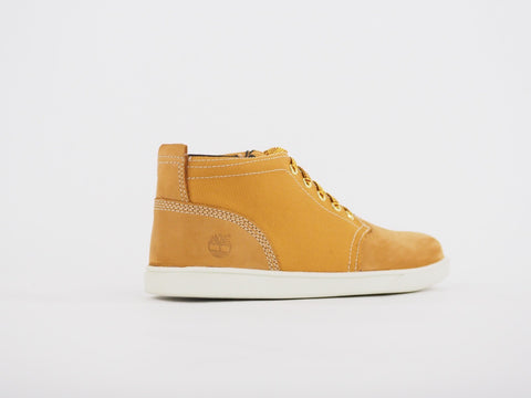 Juniors Timberland EK Groveton 1797A Wheat Leather Lace Up Chukka Casual Boots