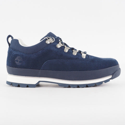 Mens Timberland Euro Hiker Low A689K Navy Leather Lace Up Hiking Walking Shoes