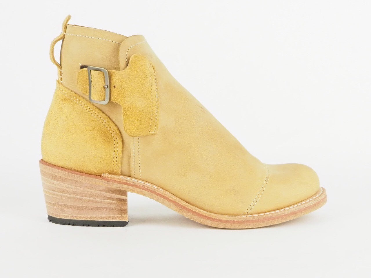 Womens Timberland Coulter Beige 8654A Leather Pull On Ladies Boots Made In USA