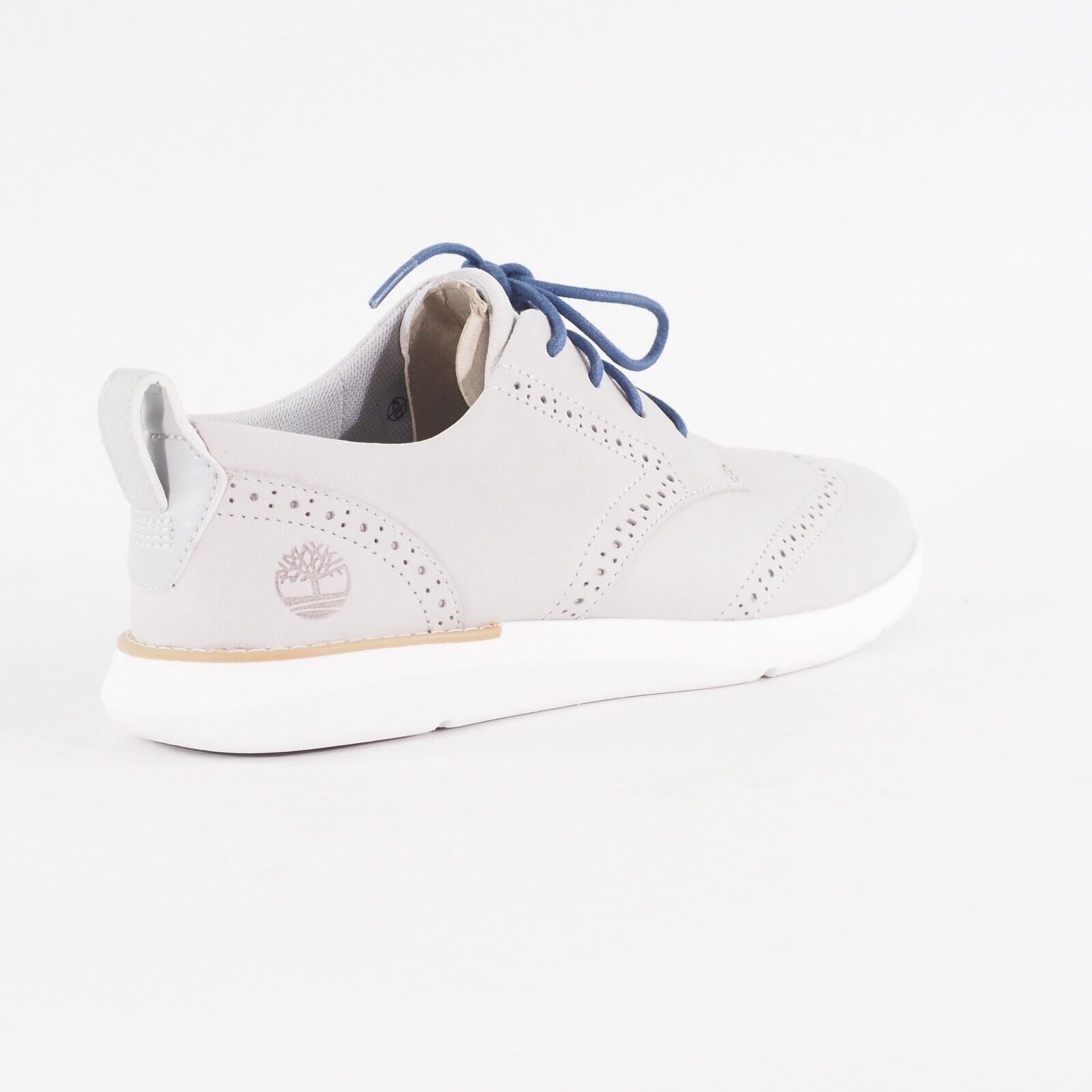Womens Timberland Bradenton Oxford A25VA Light Grey Nubuck Leather Casual Shoes