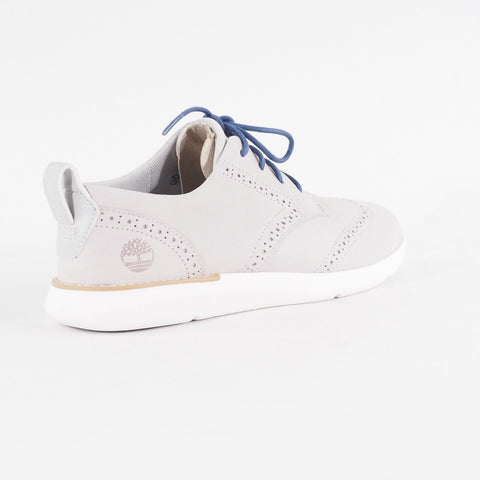 Womens Timberland Bradenton Oxford A25VA Light Grey Nubuck Leather Casual Shoes