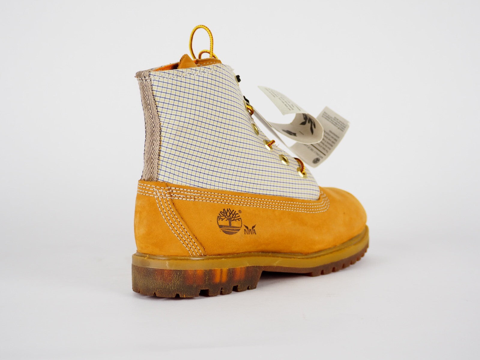 Womens Timberland EK Nadege 3711R Wheat Leather Textile Lace Up Chukka Boots