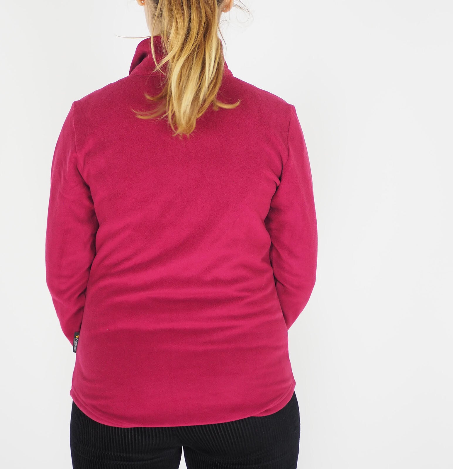 Womens Jack Wolfskin Echo 1707282 Fall Red Half Zip Fleece Jumper