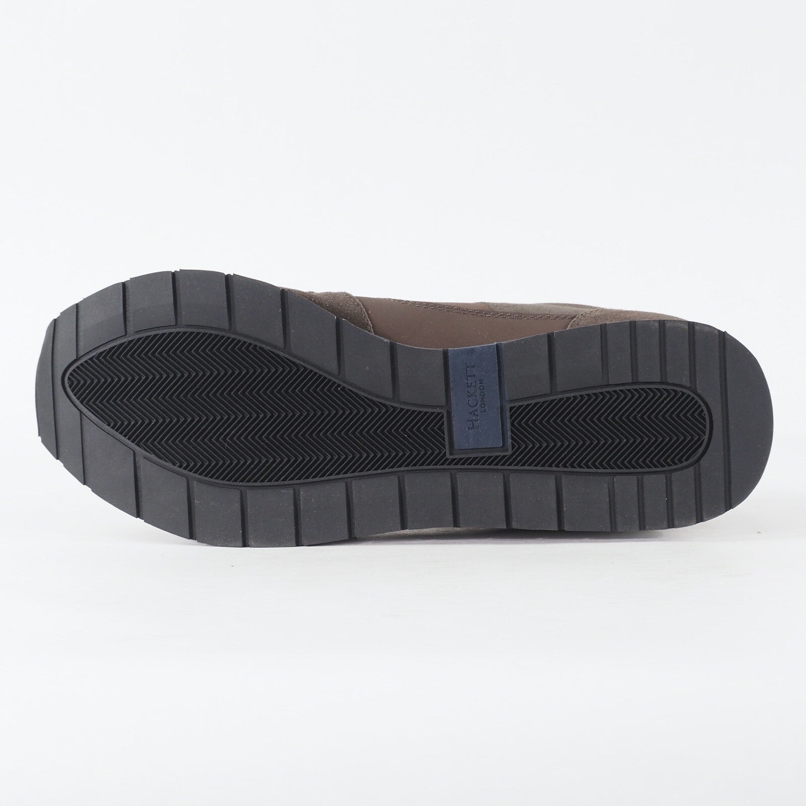 Mens Hackett London Eyelet Trainer HMS20854 898 Dark Brown Leather Lace Up Shoes