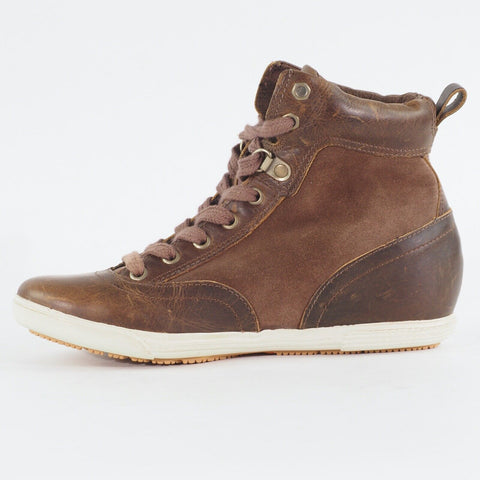 Womens Timberland Ballard Hiker Lift 8334R Leather Brown Lace Up Chukka Boots