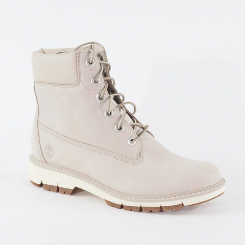 Womens Timberland Lucia Way 6inch A22QD LightGrey Leather Waterproof Ankle Boots
