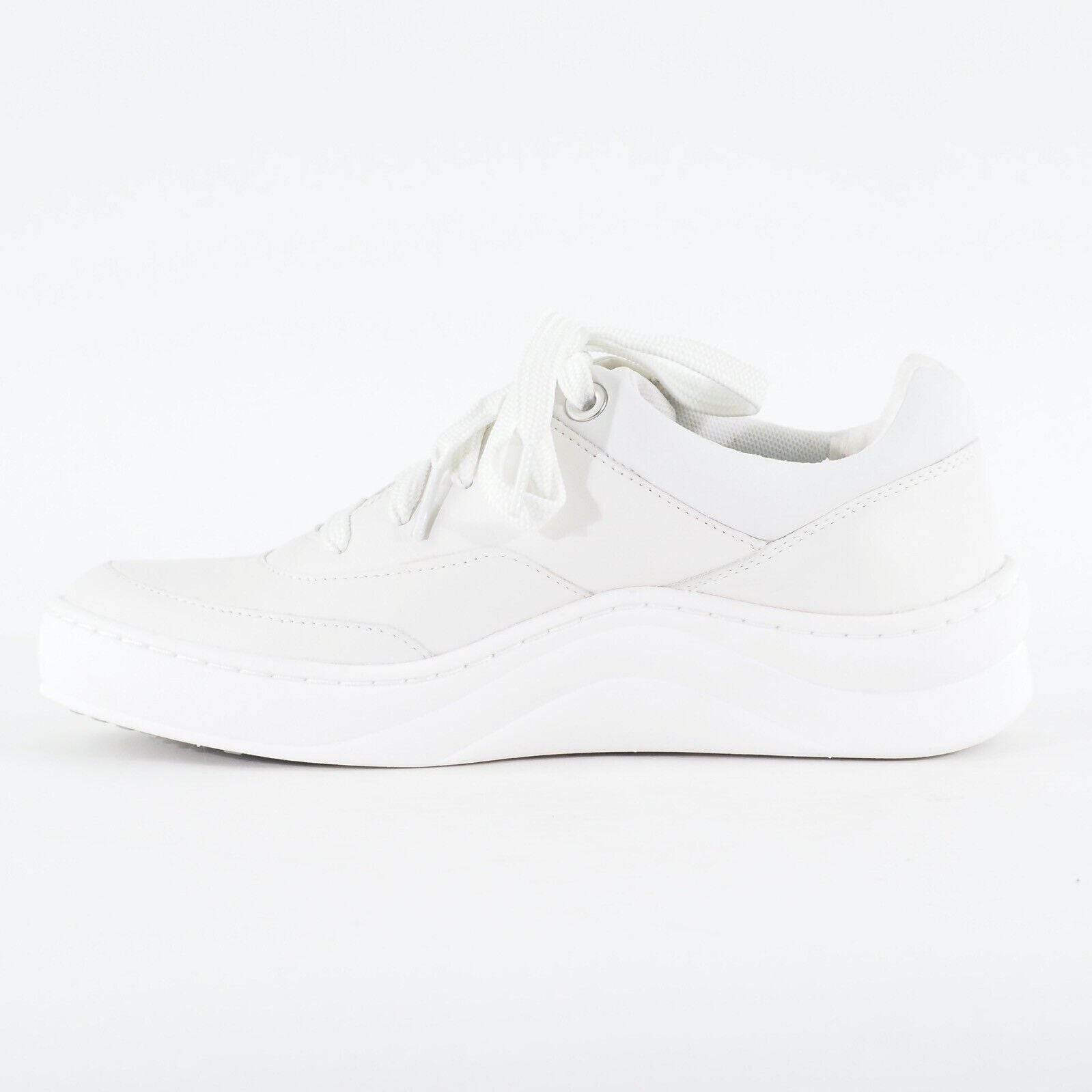 Womens Timberland Ruby Ann A2124 White Leather Lace Up Casual Sneakers