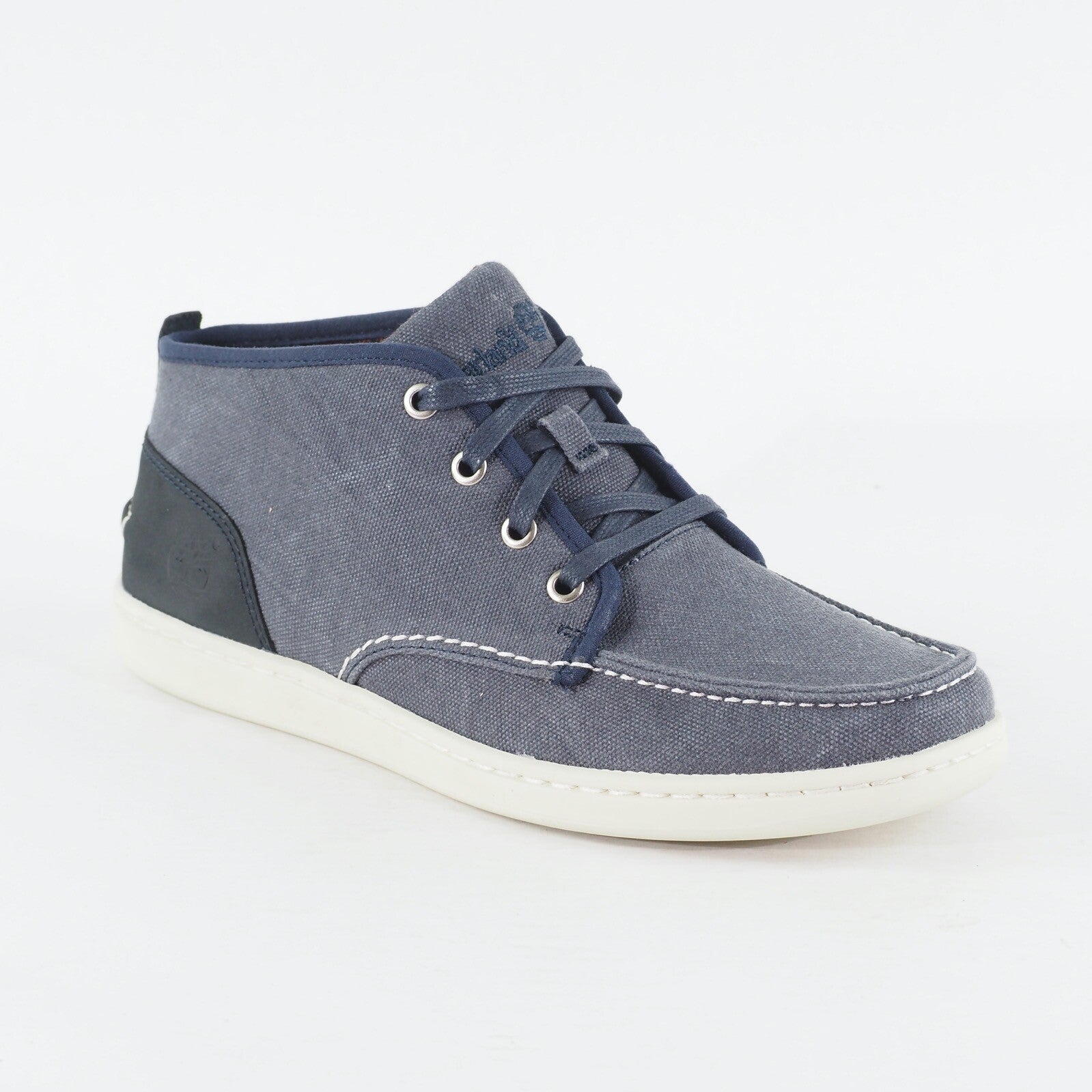 Mens Timberland NM Cup Chukka 6234A Navy Blue Canvas Lace Up Chukka Boots 