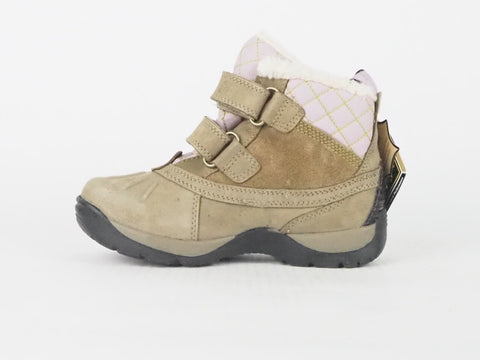 Boys Timberland Mallard GTX Hook And Loop 33783 Beige Pink Boots