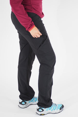 Womens Jack Wolfskin Activate Zip 1500692 Black Warm Windproof Hiking Trousers