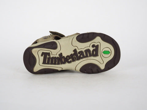 Boys Timberland Oak 1283A Light Brown Leather Casual Summer Shoes Kids Sandals