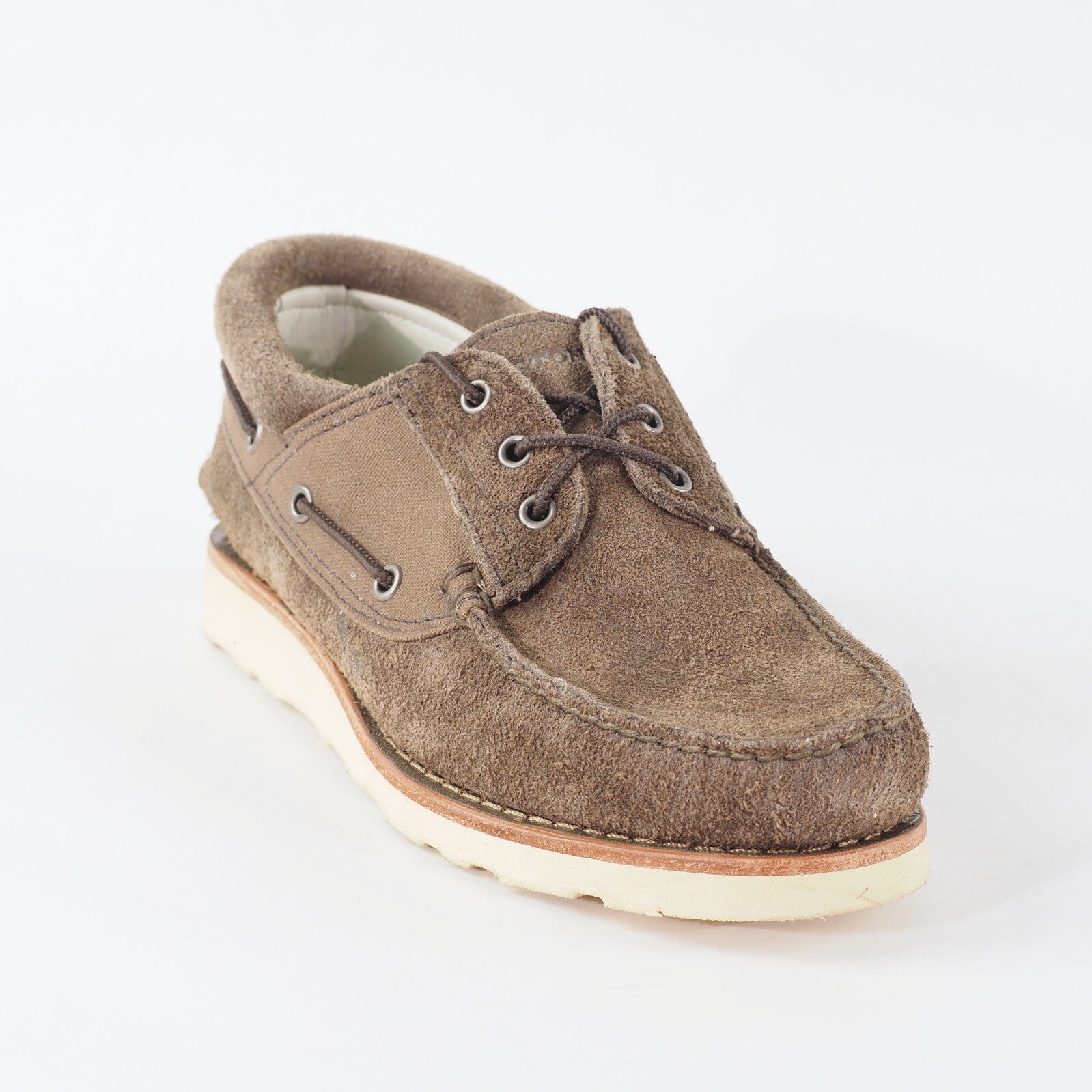 Mens Timberland Abington 3 Eye 81529 Olive Leather Lace Up Casual Walking Shoes