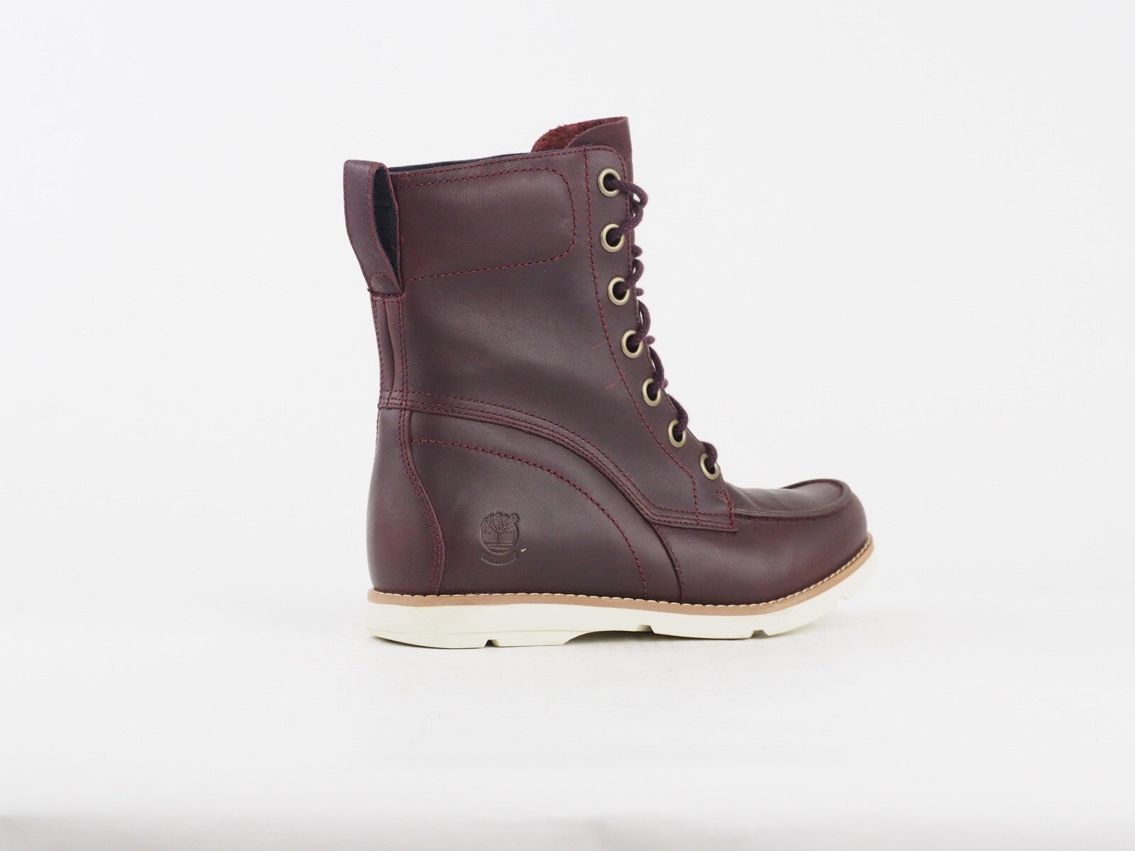 Womens Timberland Earthkeepers 8504A Burgundy Leather Casual Lace Up Boots