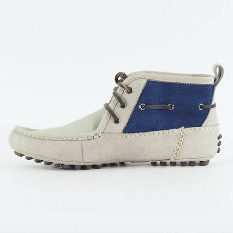 Mens Cole Haan Air Grant 2 Eye C09955 Sage Blue Leather Canvas Chukka Boots