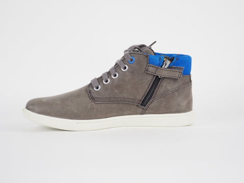 Boys Timberland Earthkeepers A15SW Grey Leather Casual Lace Up Kids Shoes