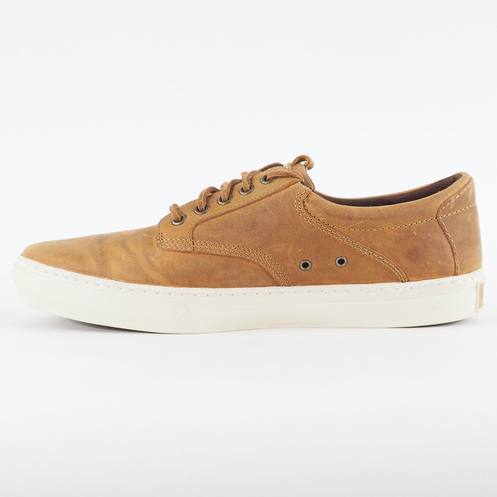 Mens Timberland Leather Oxford A12CY Wheat Brown Leather Lace Up Casual Shoes