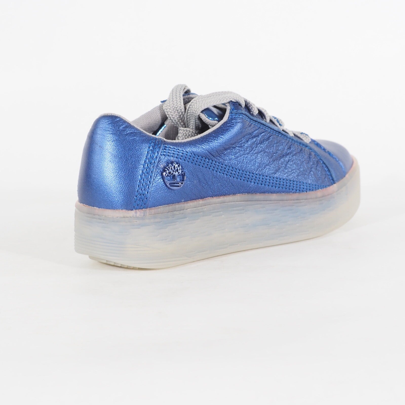 Womens Timberland Marblesea A252R Blue Leather Lace Up Casual Walking Trainers