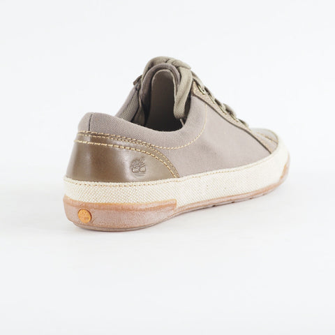 Womens Timberland Northport Oxford 3962R Olive Canvas Leather Flat Lace Up Shoes