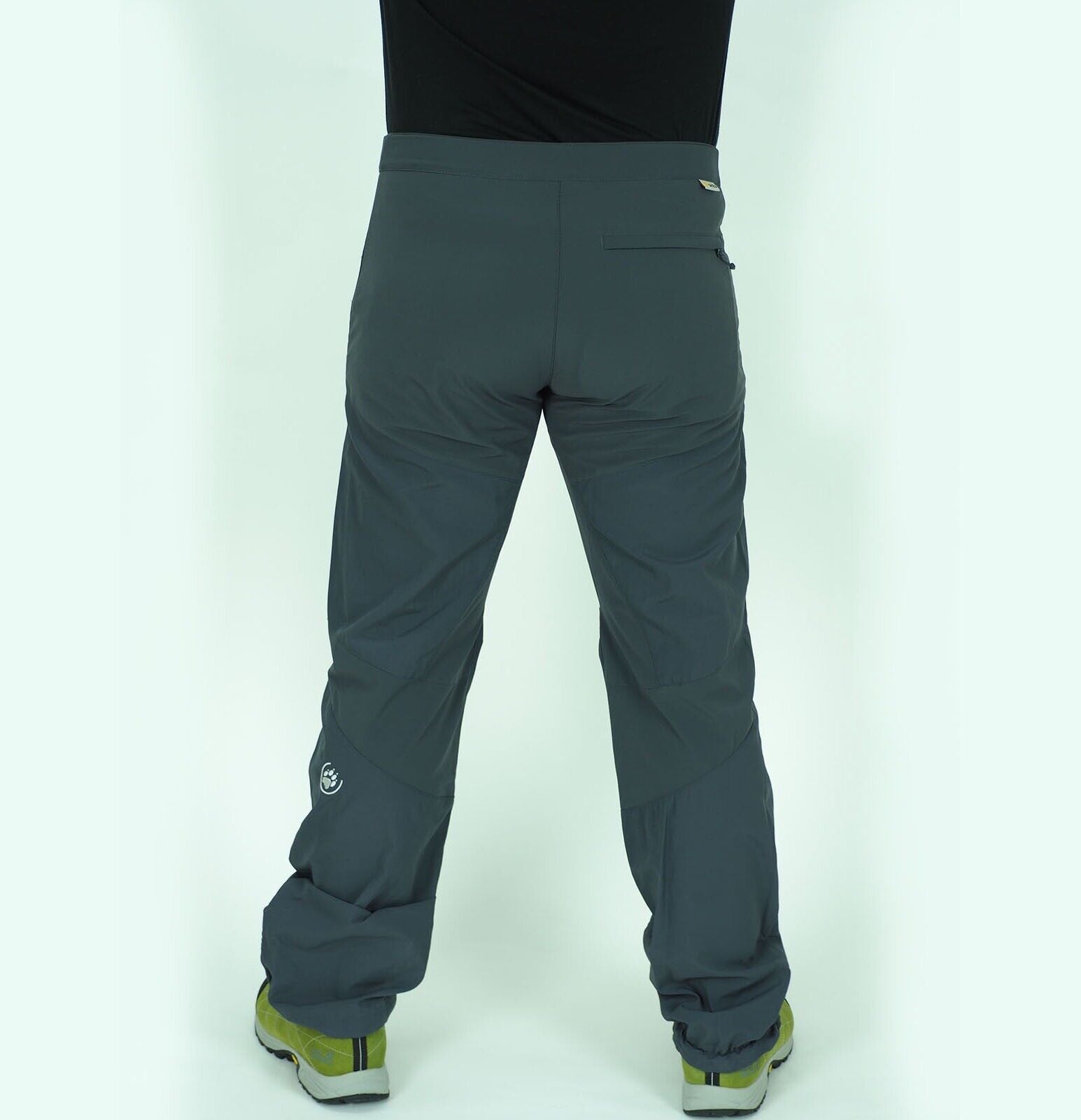 Mens Jack Wolfskin Vector 1501982 Ebony Slim Fit Warm Outdoors Hiking Trousers
