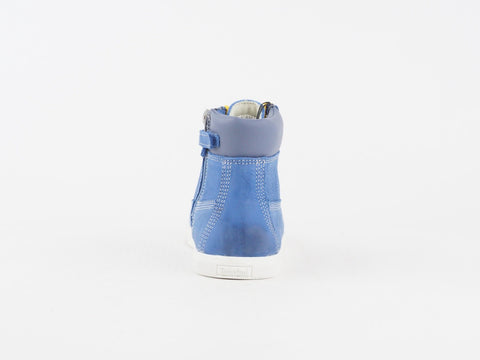 Juniors Timberland Earthkeepers 1894A Blue Leather Sneakers Casual Zip Up Boots