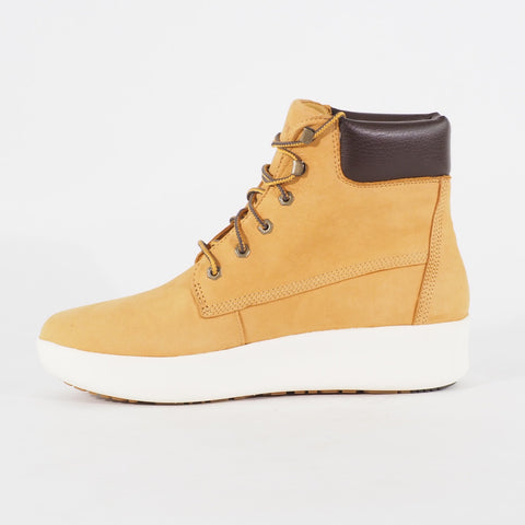 Womens Timberland 6 Inch Ankle Boots A1RXI Wheat Leather Lace Up Walking Boots