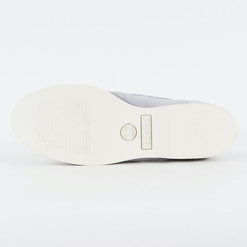 Womens Timberland EK Classic 8437B Medium Grey Leather Lace Up Casual Boat Shoes