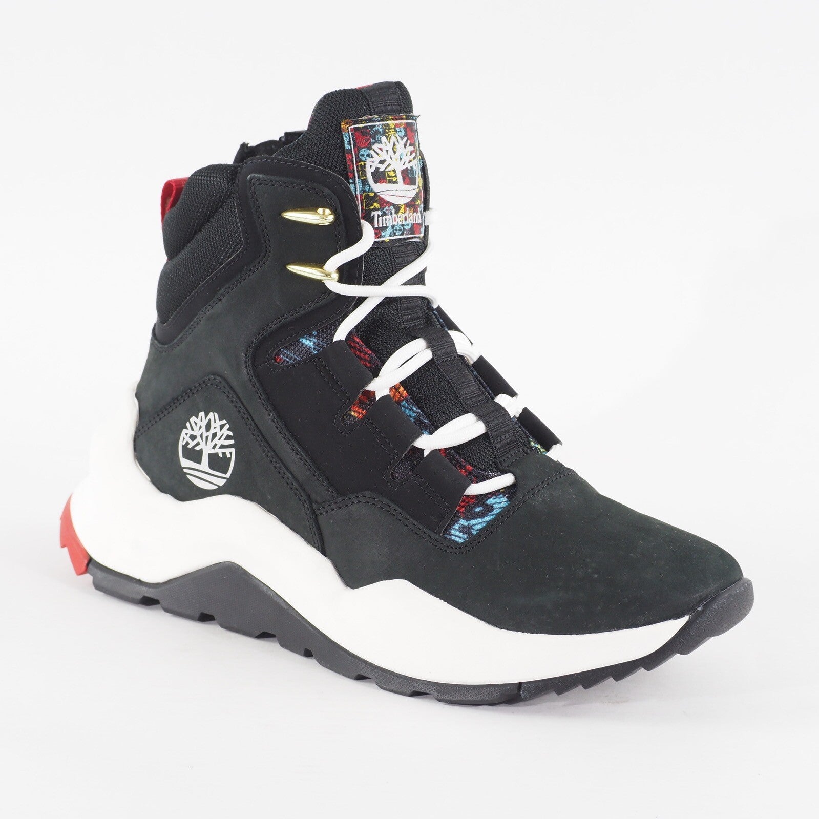 Mens Timberland Madbury A2PTC Black Nubuck Leather Zip Up Sneaker Boots