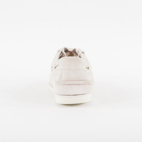 Womens Timberland Classic A1HNL Off White Leather Lace Up Casual Boat Shoes