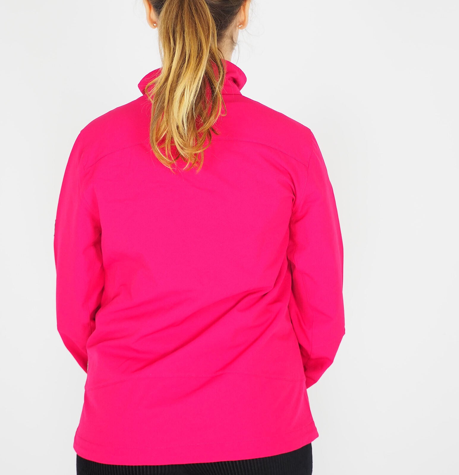 Womens Jack Wolfskin Easy Sonic 5002842 Zip Up Azalea Red Wind Resistant Jacket