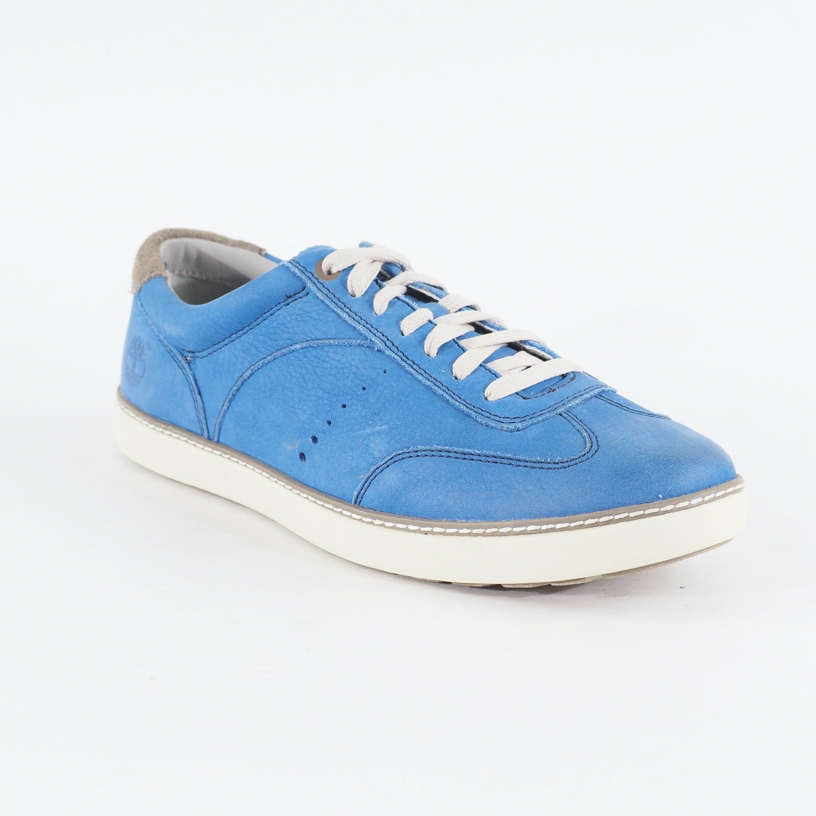 Mens Timberland Hudston Oxford 5321A Blue Leather Lace Up Casual Shoes 