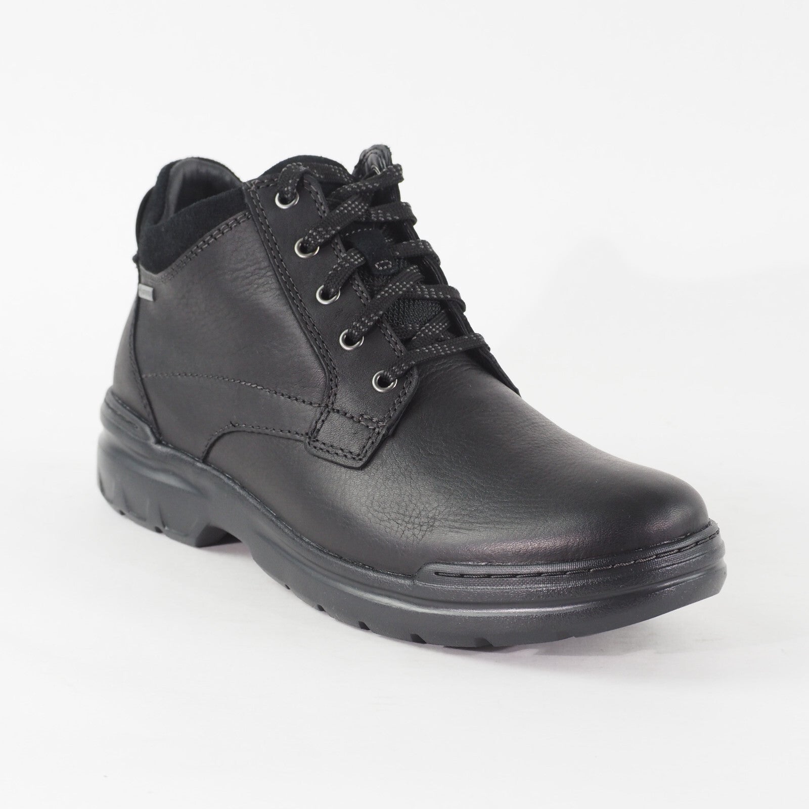 Mens Clarks Rockie 2 Gore Tex 21621 H Black Leather Walking Light Chukka Boots