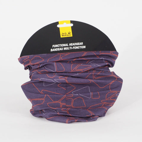 Adults Jack Wolfskin Headgear Red Casual Outdoor Multi-Functional Headband