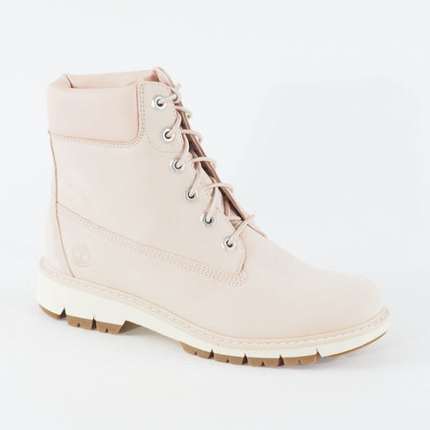 Womens Timberland Lucia Way 6inch A22Q2 Pink Leather Waterproof Ankle Boots