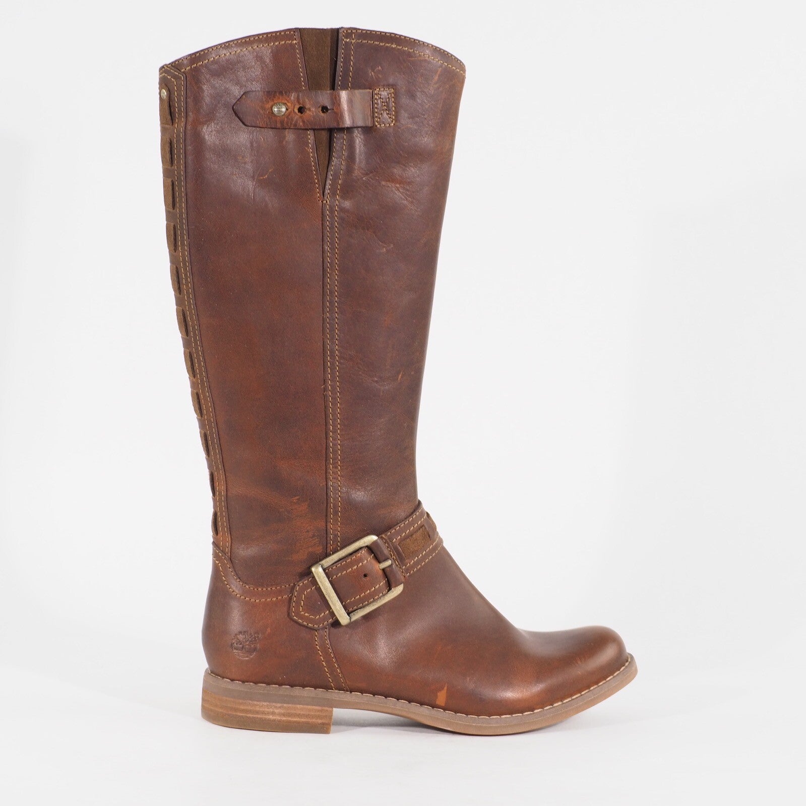 Womens Timberland Savin Hill 8548R Tan Leather Zip Up Casual Walking Boots