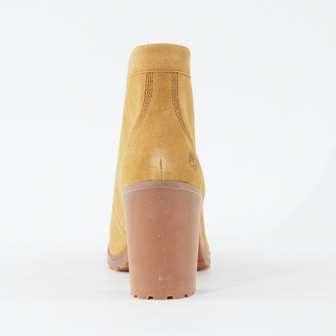 Womens Timberland Allington Chukka A1KBJ Wheat Leather Lace Up Heeled Boots 