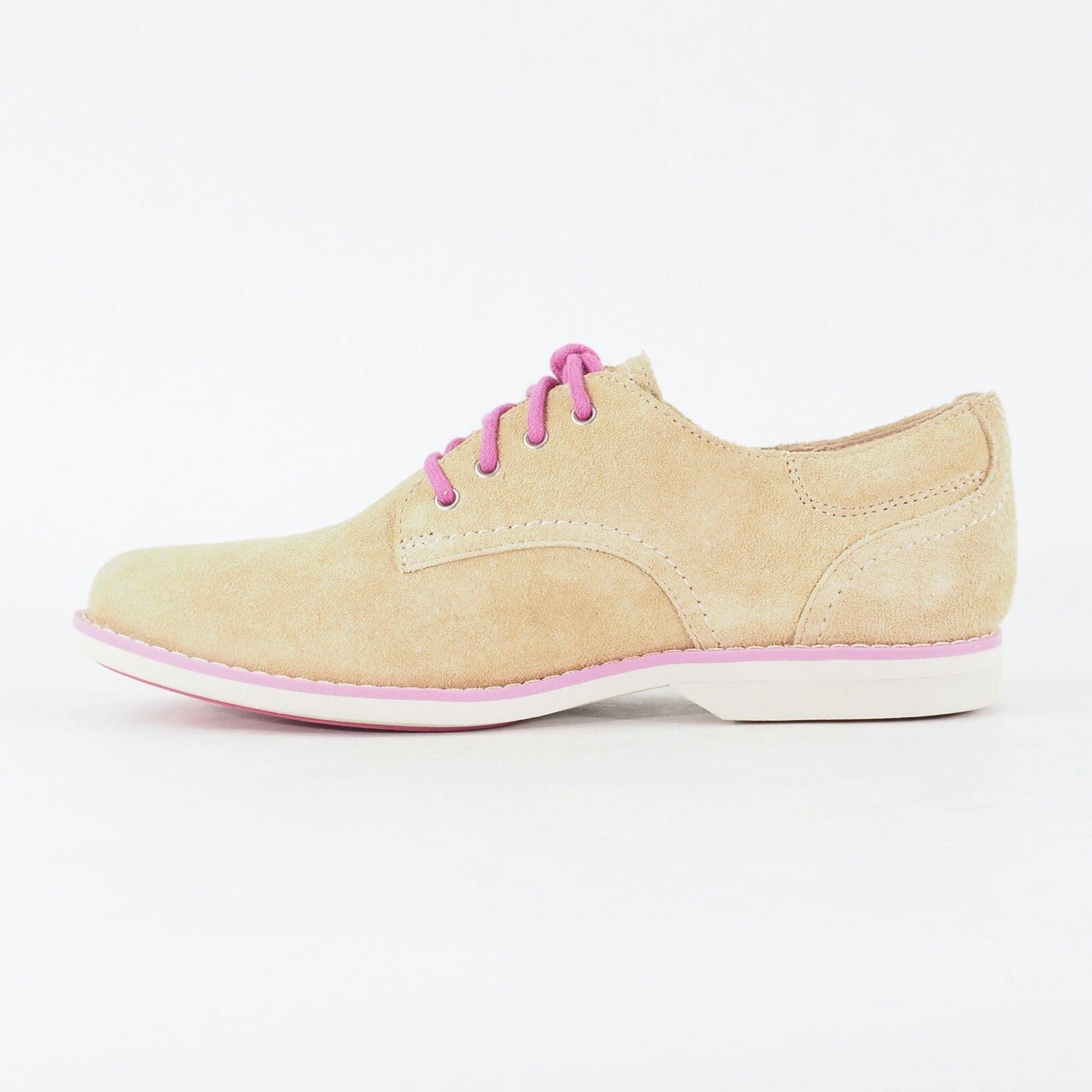 Womens Timberland EK Millway Ox 8817A Tan Leather Lace Up Low Top Casual Shoes