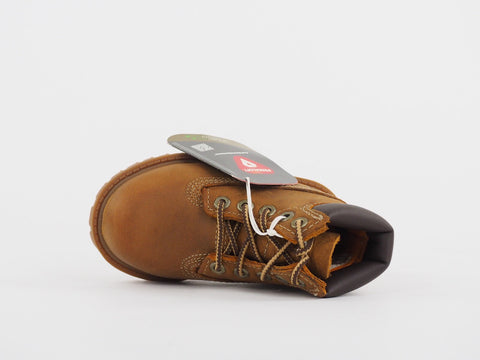 Kids Timberland Classic Premium 80804 Brown Leather Lace Up Chukka Boots