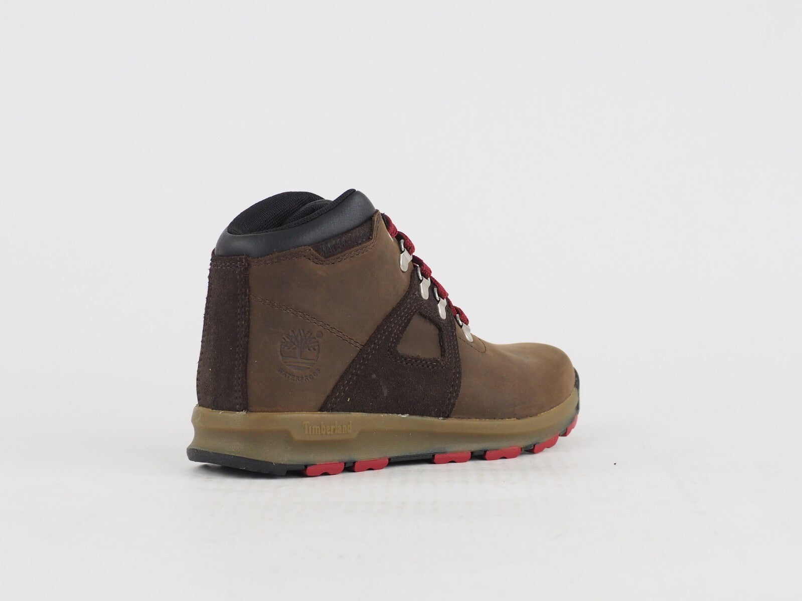 Boys Timberland GT Scramble 4879R Brown Leather Kids Chukka Boots Hiking Shoes