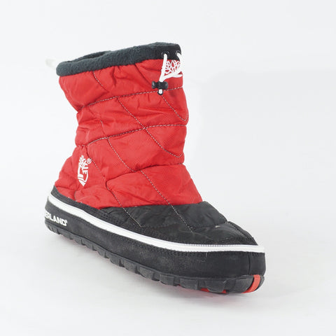 Mens Timberland Radler Mid Camp 2034R Red / Black Fabric Pull On Fold Away Boots